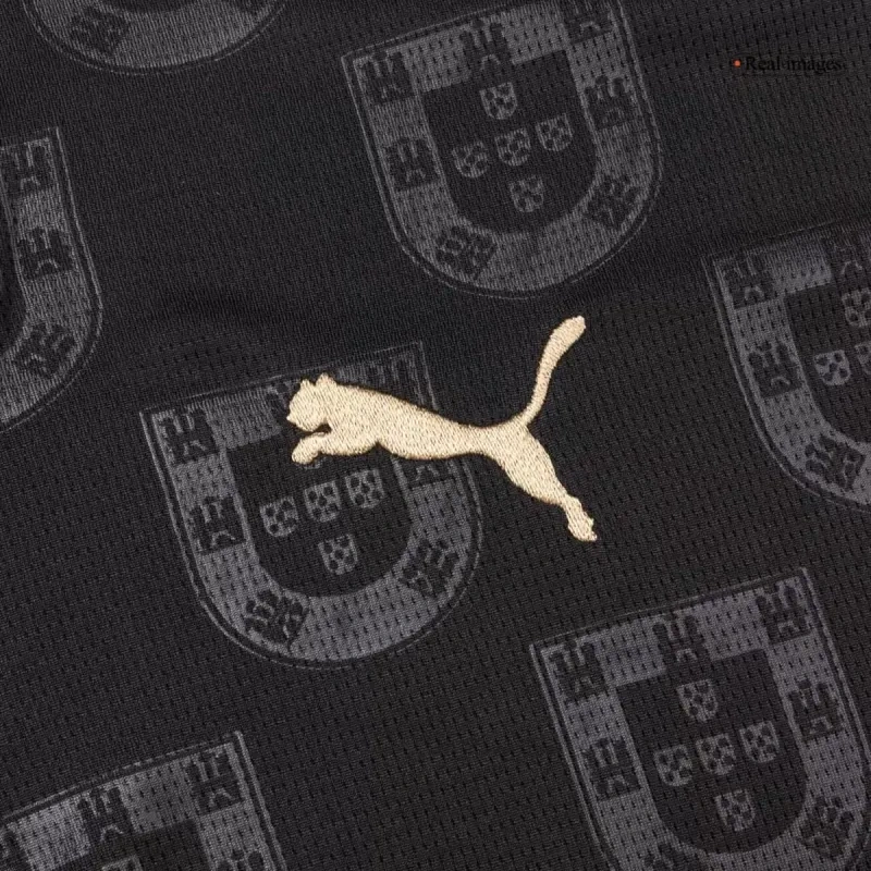 2026 Portugal 'Black Panther' Special Edition Soccer Kit Jersey+Shorts