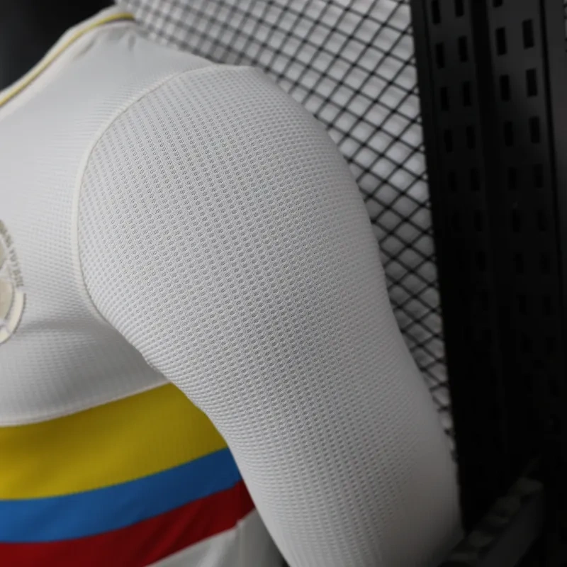 2024 Colombia 100th White Anniversary Jersey Player Version Long Sleeve