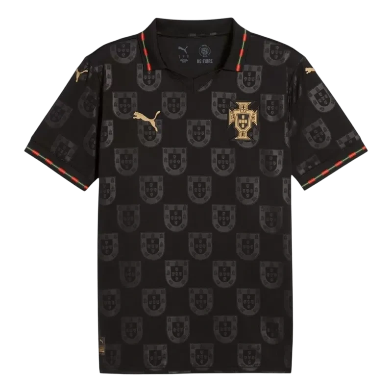 2026 Portugal 'Black Panther' Special Edition Soccer Kit Jersey+Shorts