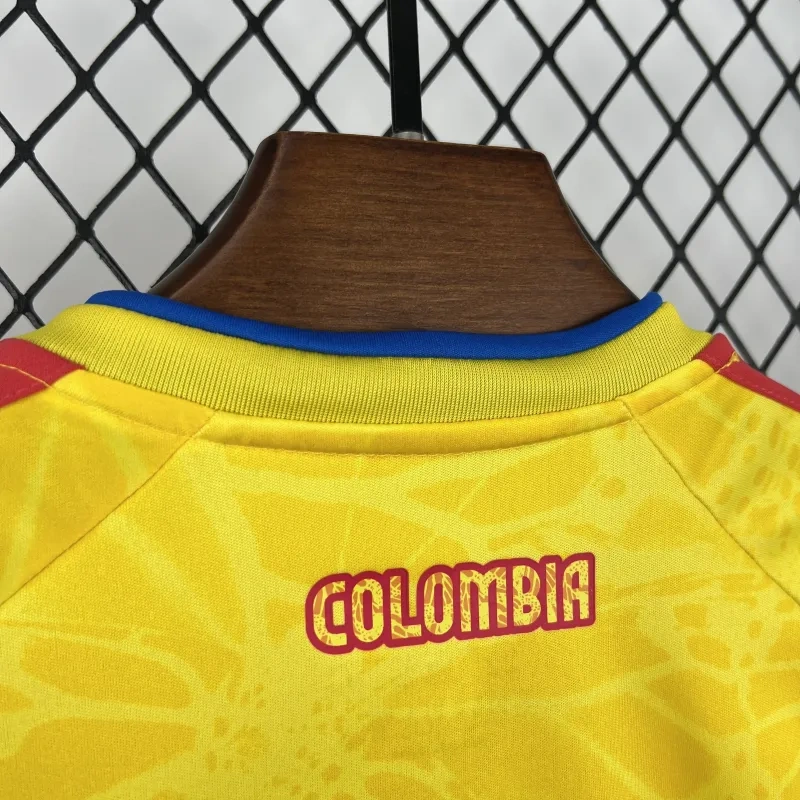 2026 Colombia Home World Cup Soccer Kids Kit Jersey+Shorts