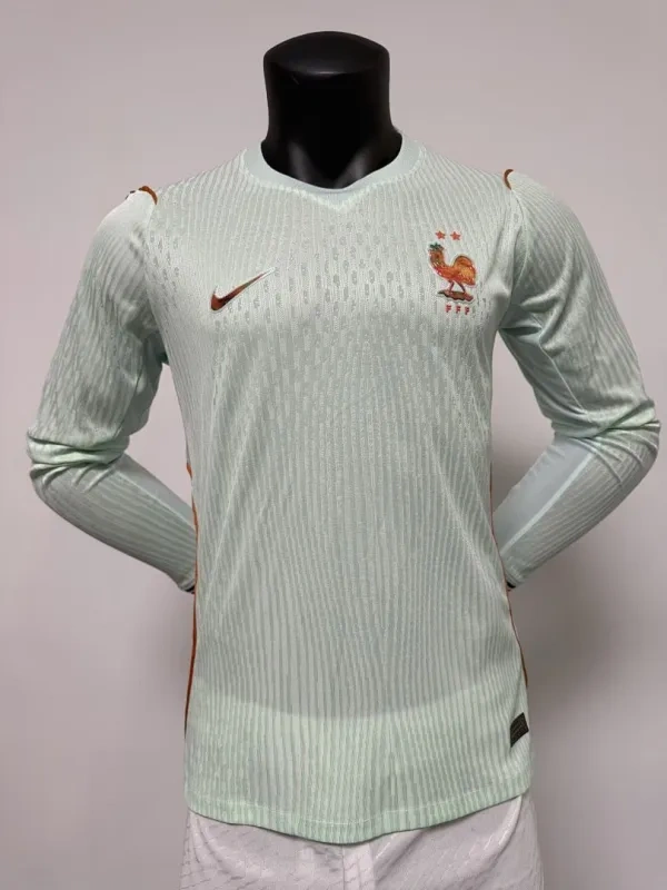2026 France Away World Cup Soccer Jersey Authentic Shirt Long Sleeve