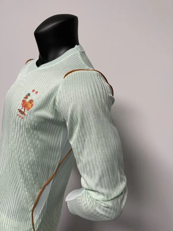 2026 France Away World Cup Soccer Jersey Authentic Shirt Long Sleeve