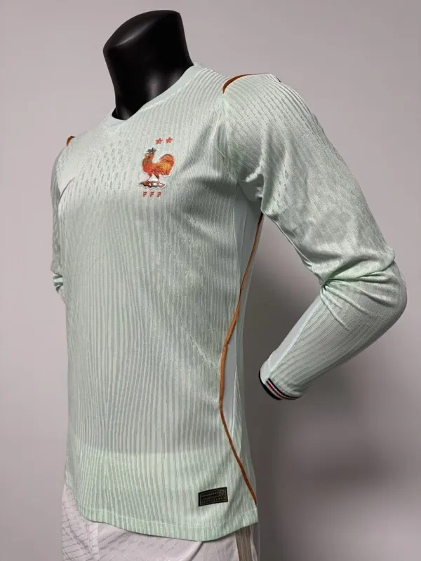 2026 France Away World Cup Soccer Jersey Authentic Shirt Long Sleeve