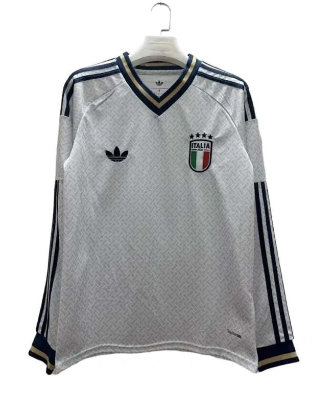 2026 Italy World Cup Away Soccer Jersey Long Sleeve