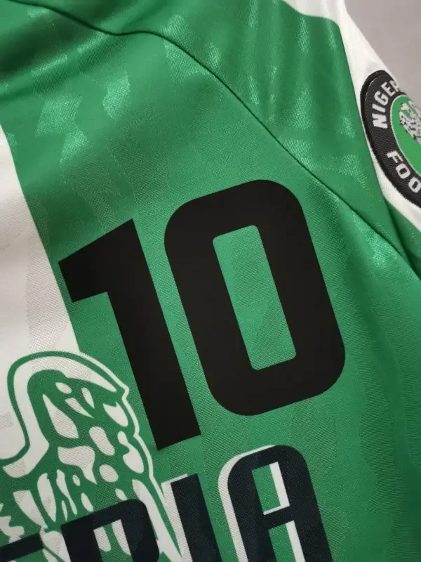 1996 Nigeria Home Soccer Retro Jersey