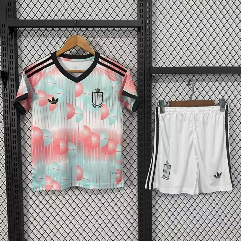 2026 Belgium World Cup Away Football Kids Kit Jersey+Shorts