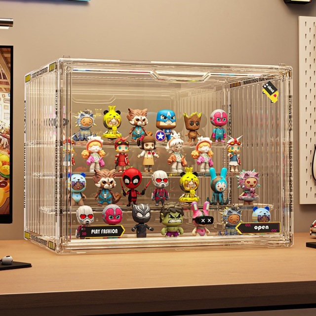 Transparent acrylic high-end figurine display cabinet