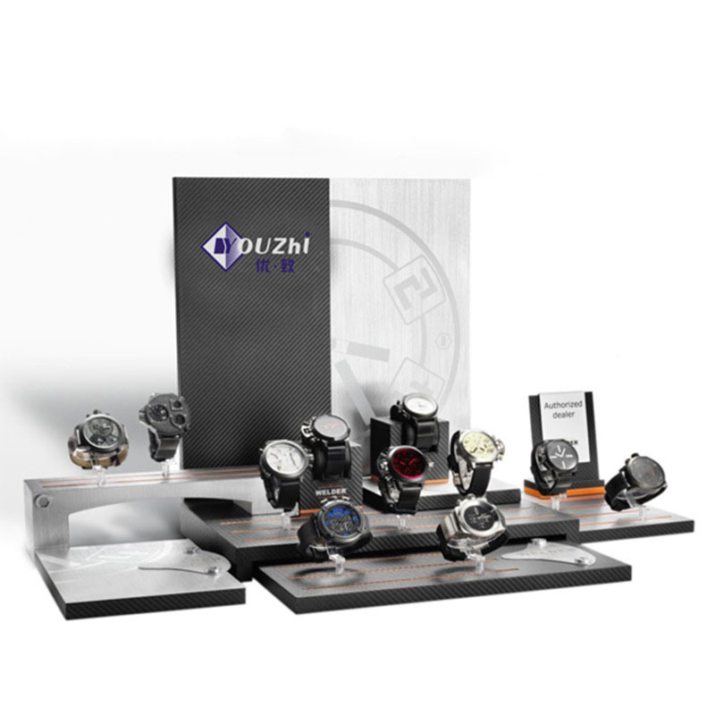 Transparent watch acrylic display stand