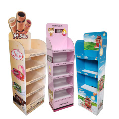 PVC Paper Stacking Head Shopping Mall Supermarket Paper Floor Stacking Display Box