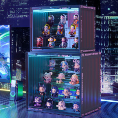 Acrylic container figurine display box cabinet
