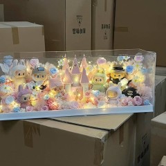 Acrylic blind box storage rack dust cover