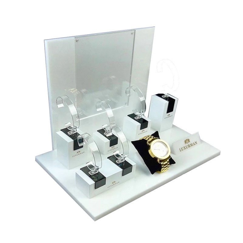 Transparent watch acrylic display stand