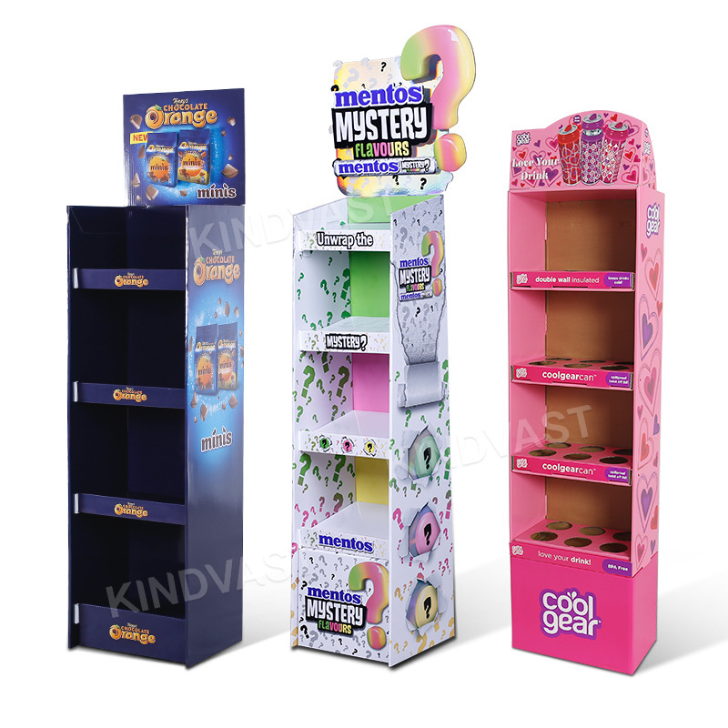 Supermarket display rack, movable high load-bearing paper shelf, paper display rack
