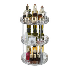 Light luxury dressing table cosmetics rotating storage rack