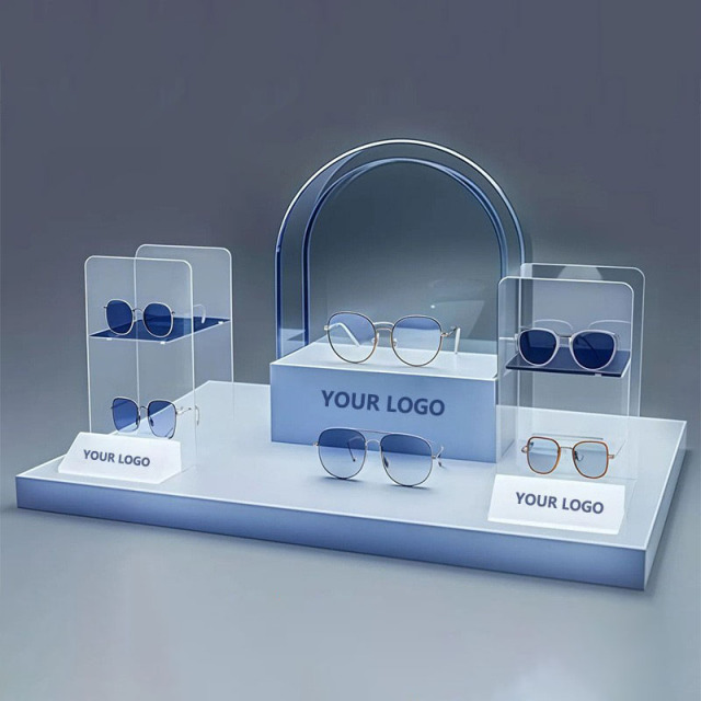 Customized acrylic glasses display stand