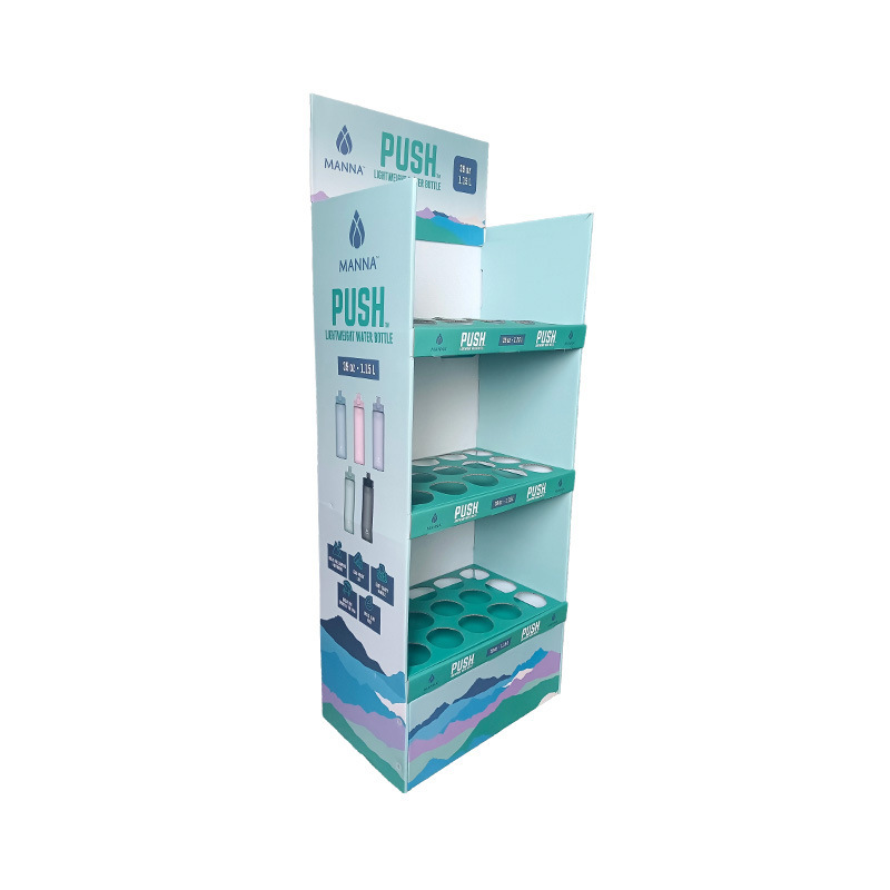 Supermarket promotion daily necessities folding multifunctional corrugated paper display rack