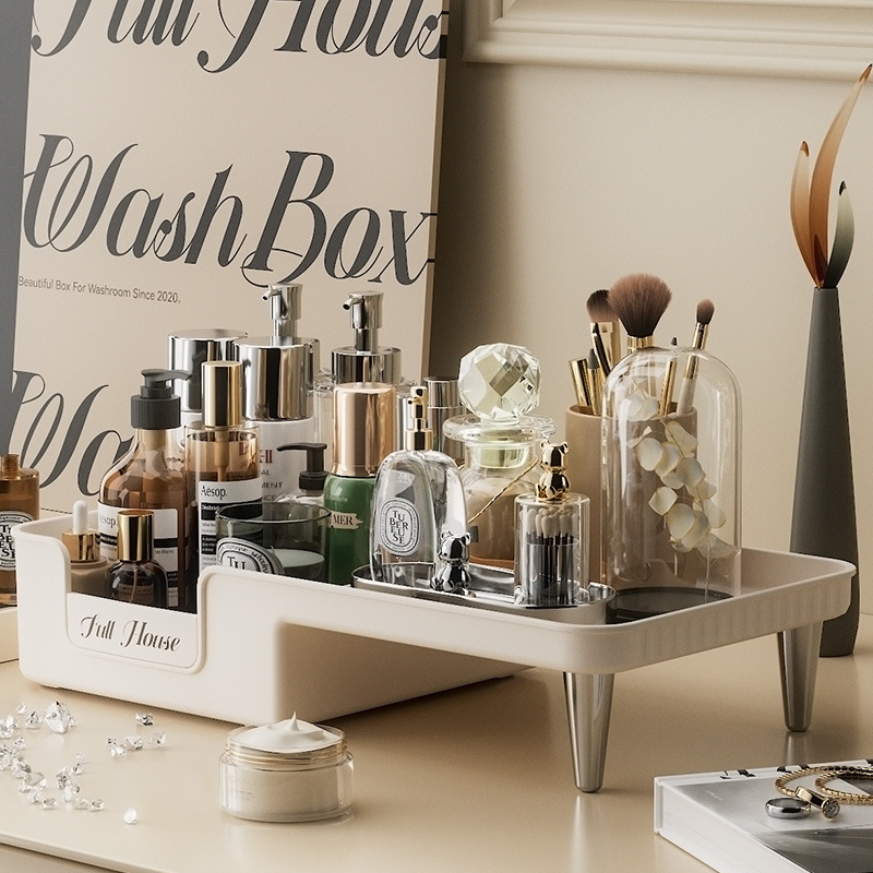 Dressing table perfume shelf