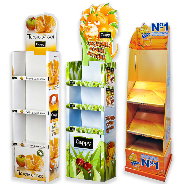 Supermarket promotion linked to corrugated paper shelves