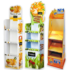 Supermarket promotion linked to corrugated paper shelves