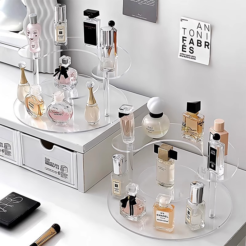 Perfume cosmetics storage rack