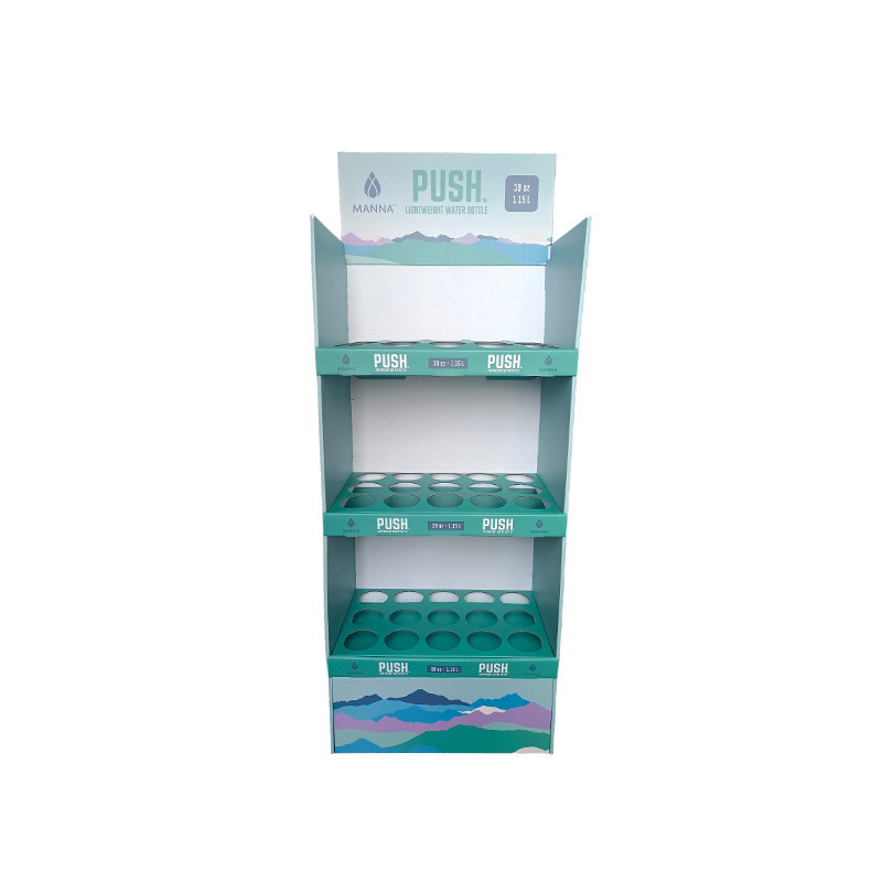 Supermarket promotion daily necessities folding multifunctional corrugated paper display rack