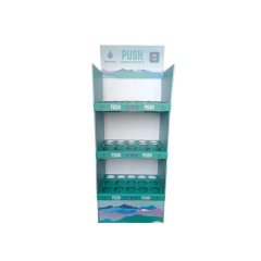 Supermarket promotion daily necessities folding multifunctional corrugated paper display rack