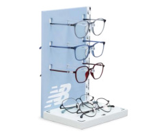 Glasses store trendy brand sunglasses desktop display table