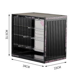 Acrylic container figurine display box cabinet