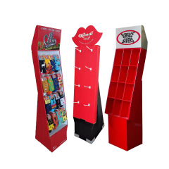 PVC Paper Stacking Head Shopping Mall Supermarket Paper Floor Stacking Display Box