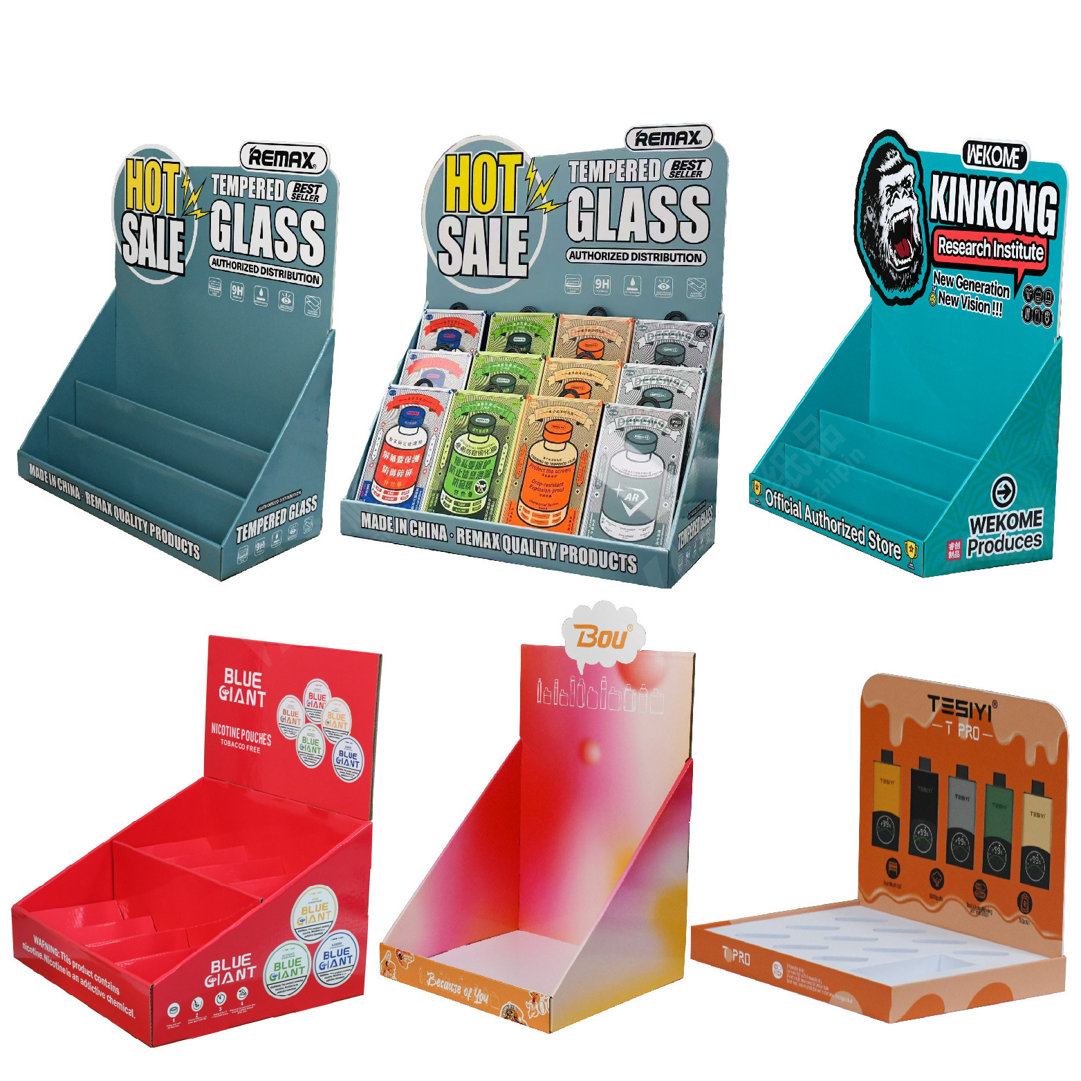 Cosmetics PDQ table paper display box