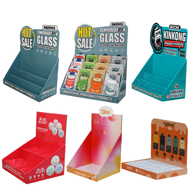 Cosmetics PDQ table paper display box