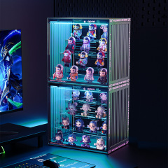Acrylic container figurine display box cabinet