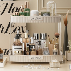 Dressing table perfume shelf