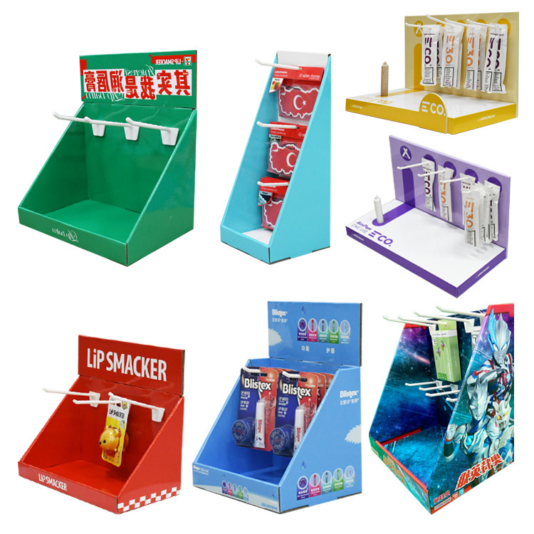 Supermarket desktop paper PDQ display box