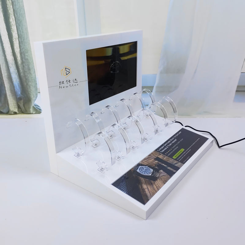 Electronic digital product display rack