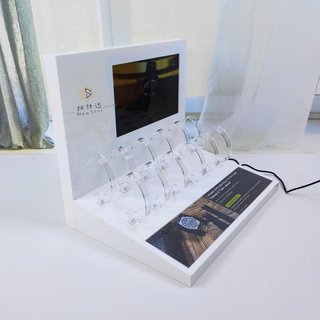 Electronic digital product display rack