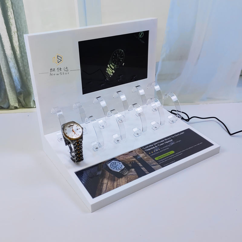 Electronic digital product display rack