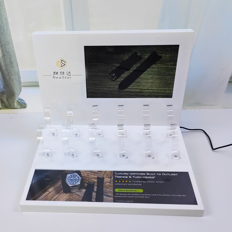 Electronic digital product display rack