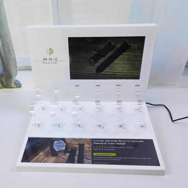 Electronic digital product display rack