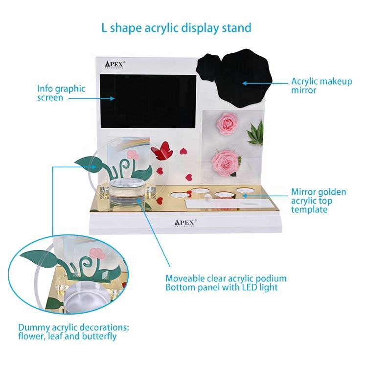 Electronic digital product display rack