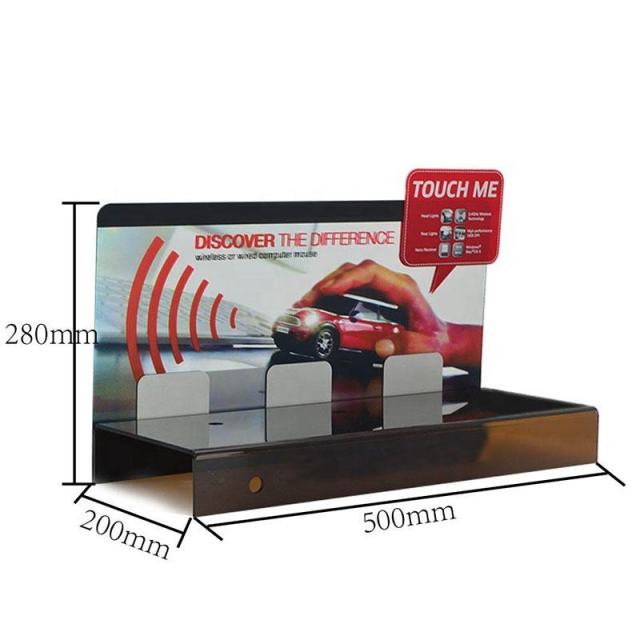 Electronic digital product display rack