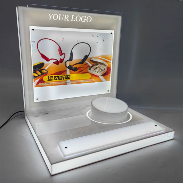 Electronic digital product display rack
