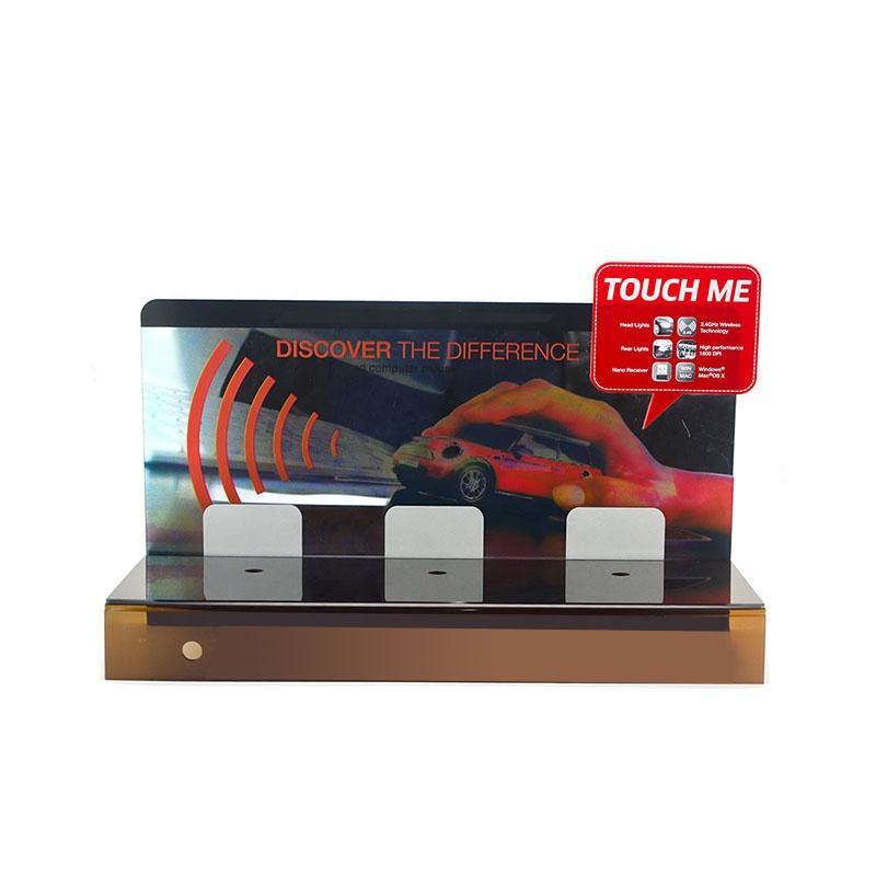 Electronic digital product display rack