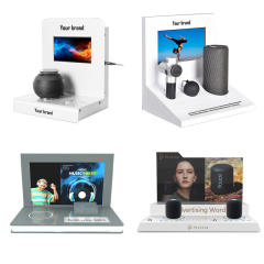 Electronic digital product display rack