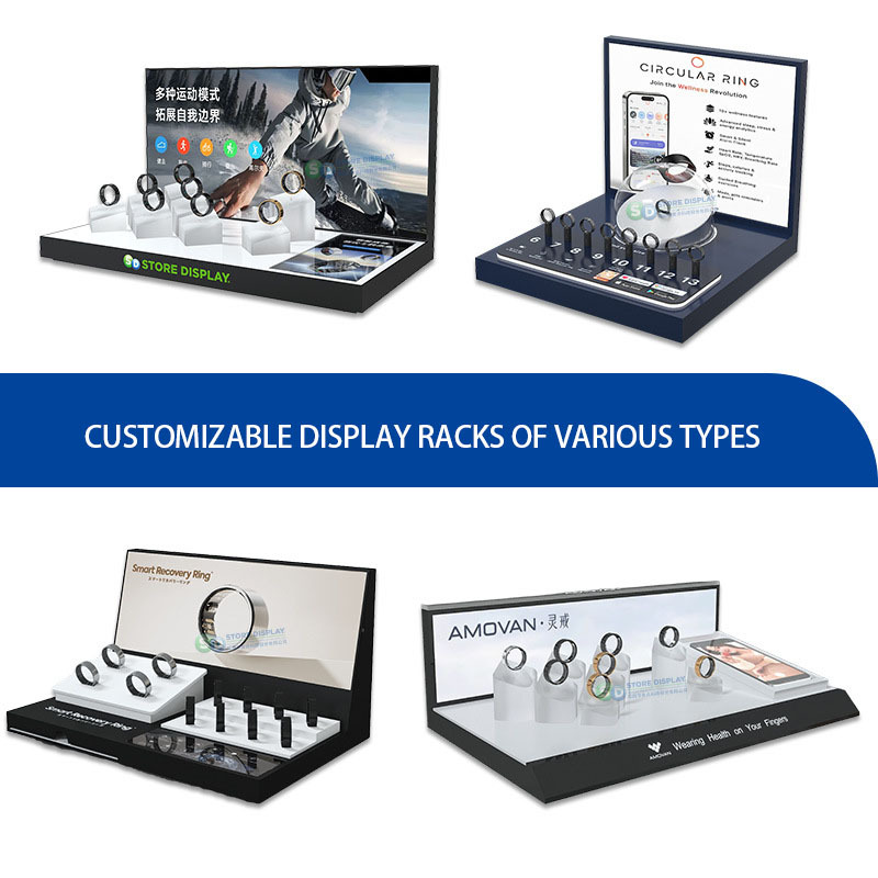 Electronic digital product display rack