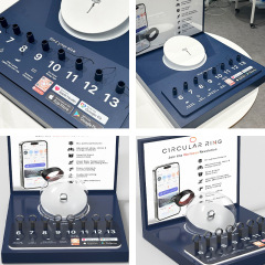 Electronic digital product display rack