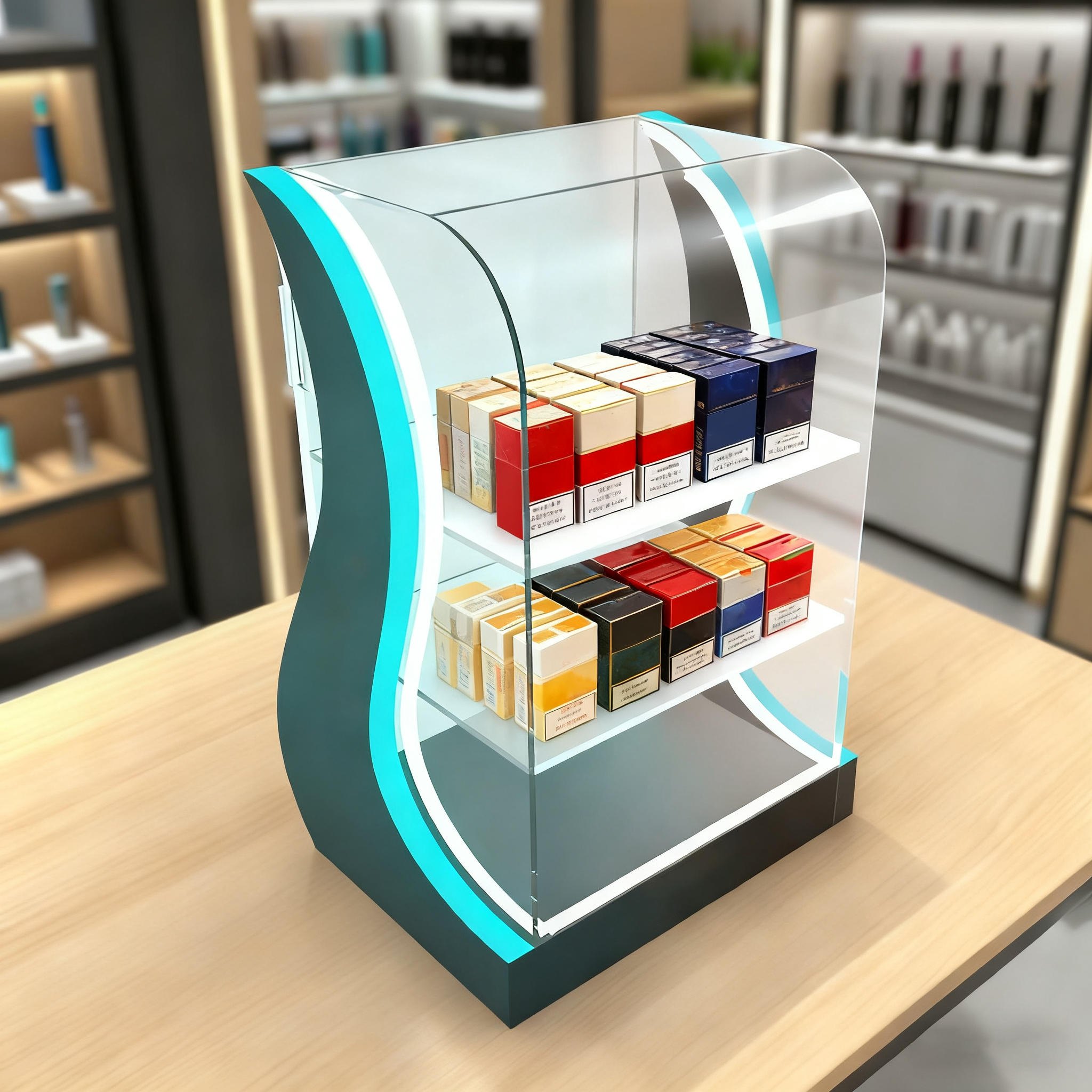 Nicotine product display rack