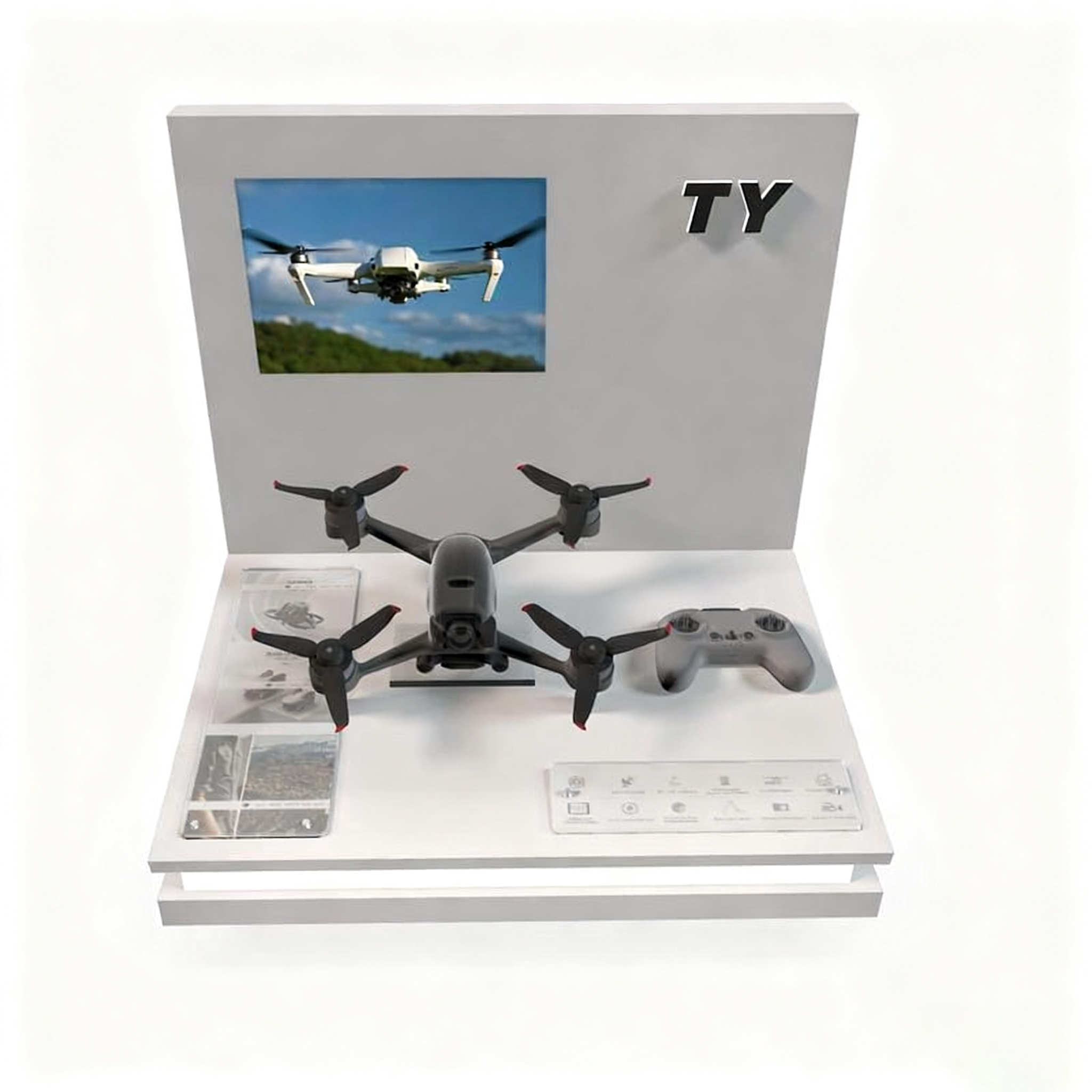 Drone display rack