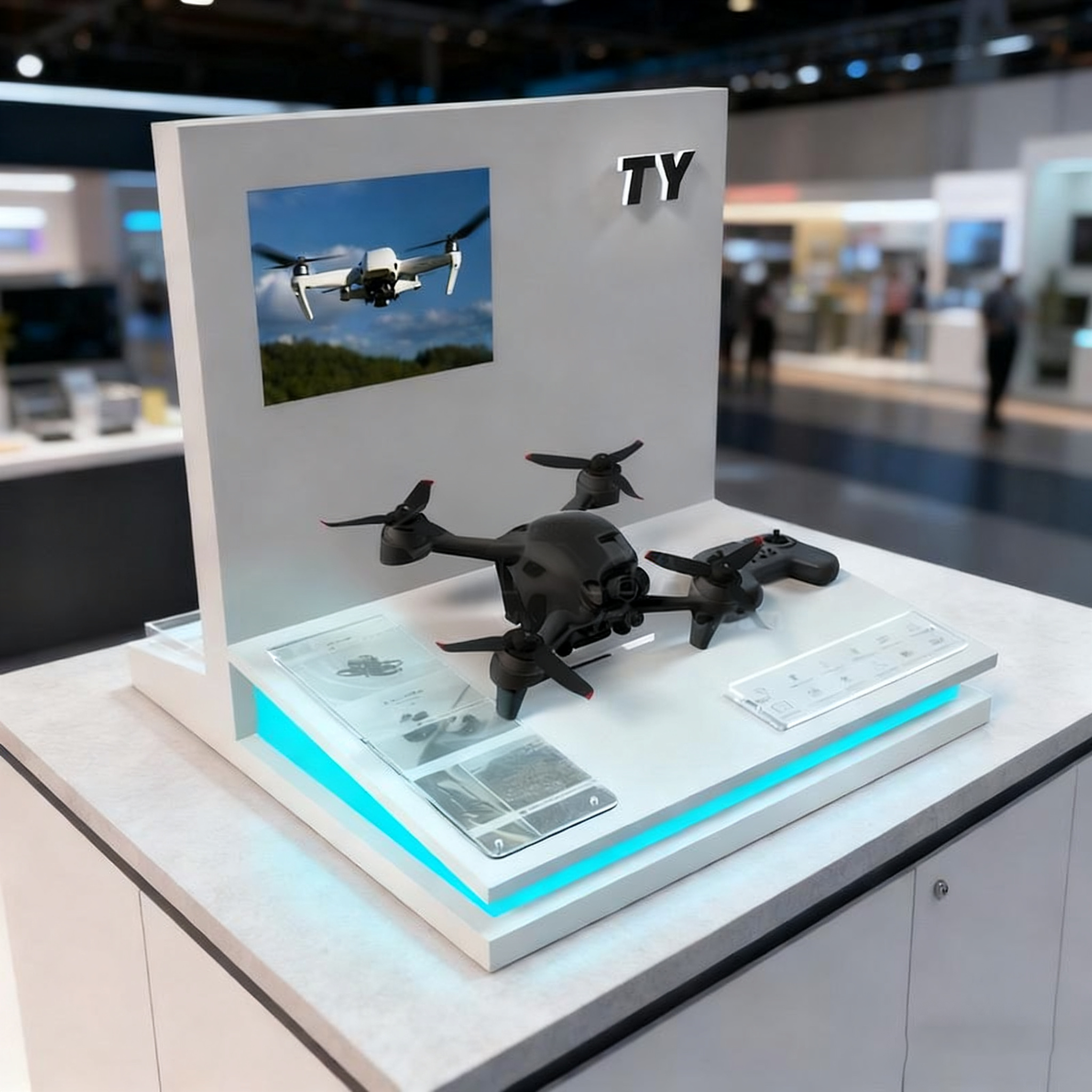 Drone display rack