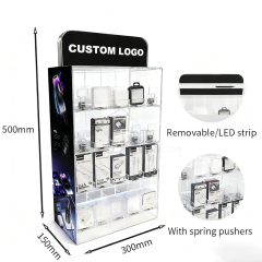 Mobile phone accessory display rack